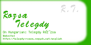 rozsa telegdy business card